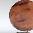 Globe of Mars space relief