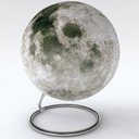 Глобус Луны космический рельефный