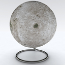 Globe of Moon space relief