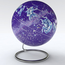 Globe of stars sky zodiac
