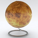 Globe of Venus space relief
