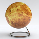 Глобус Венеры космический рельефный
